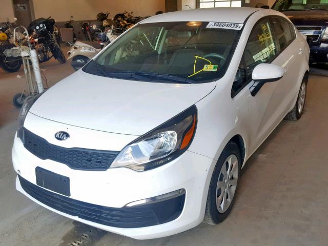 KNADM4A36H6119117 - 2017 KIA RIO LX WHITE photo 2