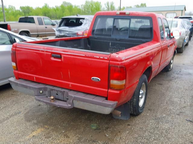 1FTCR14A9SPA68108 - 1995 FORD RANGER SUP RED photo 4