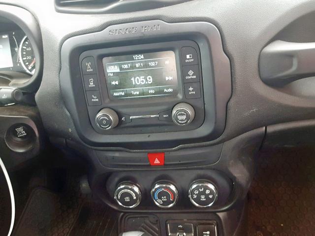 ZACCJAAT3GPD42670 - 2016 JEEP RENEGADE S BLACK photo 9