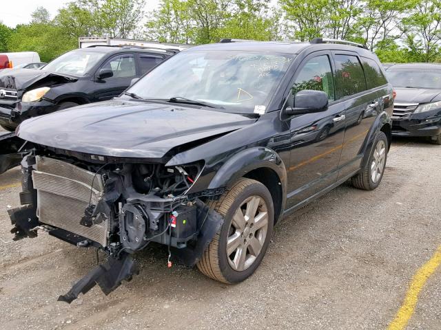 3D4PH9FG7BT523315 - 2011 DODGE JOURNEY LU BLACK photo 2