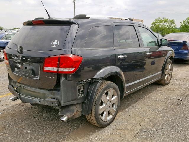 3D4PH9FG7BT523315 - 2011 DODGE JOURNEY LU BLACK photo 4