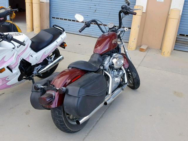 1HD4CR2398K410072 - 2008 HARLEY-DAVIDSON XL883 L BURGUNDY photo 4