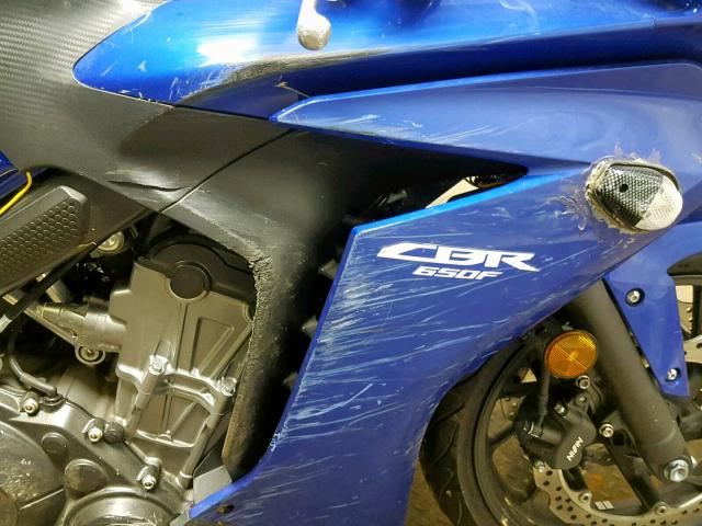 MLHRC7407E5000408 - 2014 HONDA CBR650 F BLUE photo 9