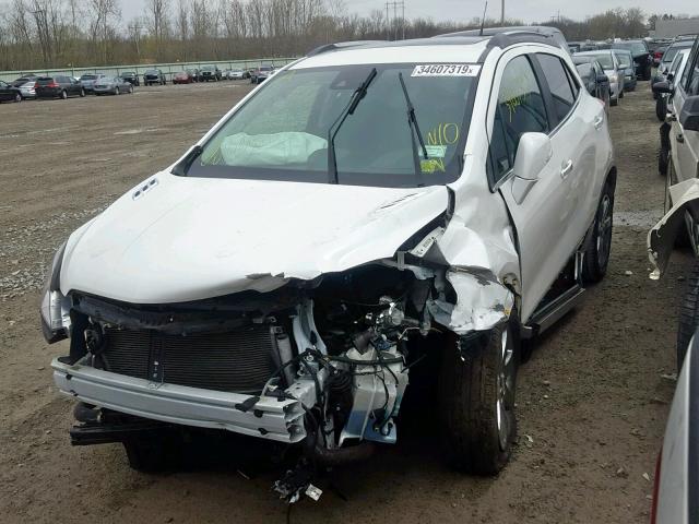 KL4CJHSB3EB618412 - 2014 BUICK ENCORE PRE WHITE photo 2