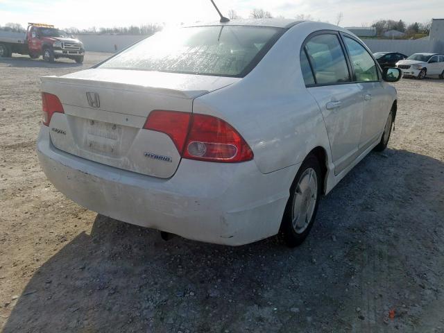 JHMFA36286S000745 - 2006 HONDA CIVIC HYBRID  photo 4