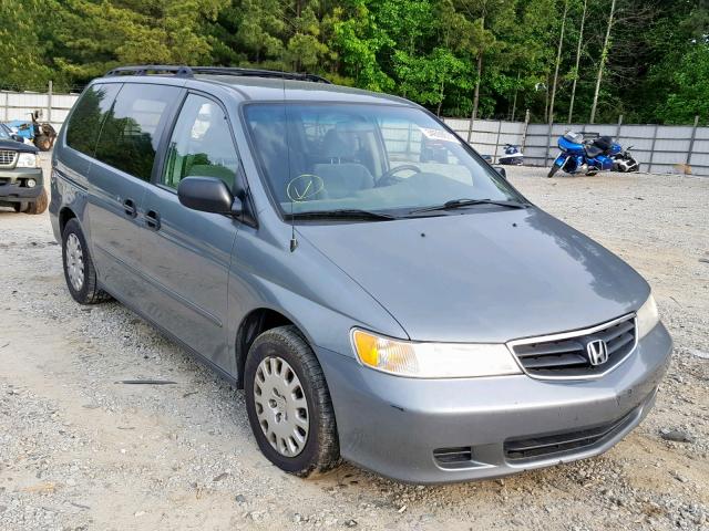 5FNRL18552B006255 - 2002 HONDA ODYSSEY LX BLUE photo 1