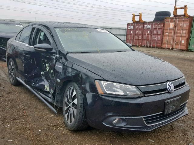 3VW637AJ1DM217011 - 2013 VOLKSWAGEN JETTA HYBR BLACK photo 1