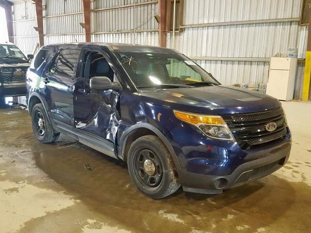 1FM5K8AR6DGA22220 - 2013 FORD EXPLORER P BLUE photo 1