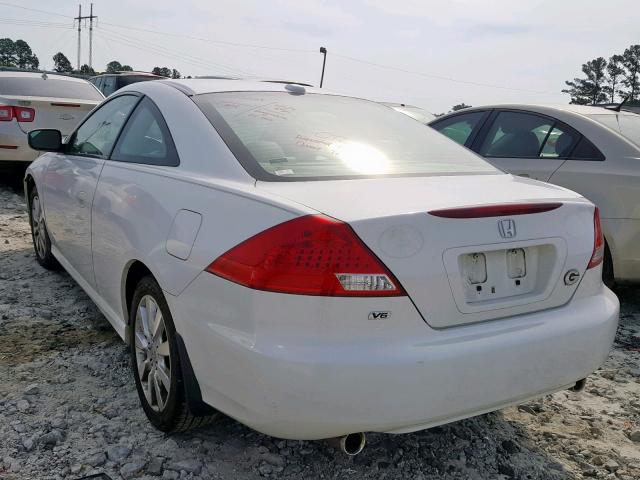 1HGCM826X6A008421 - 2006 HONDA ACCORD EX WHITE photo 3