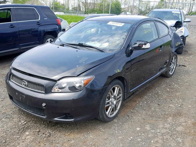 JTKDE177870196526 - 2007 TOYOTA SCION TC BLACK photo 2