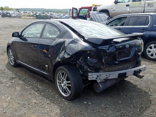 JTKDE177870196526 - 2007 TOYOTA SCION TC BLACK photo 3
