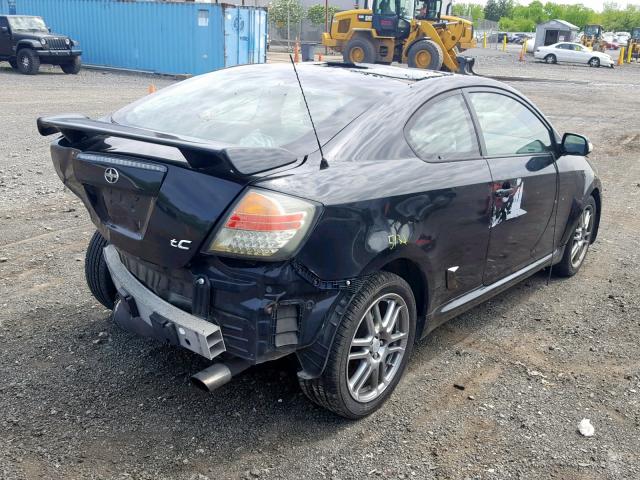 JTKDE177870196526 - 2007 TOYOTA SCION TC BLACK photo 4