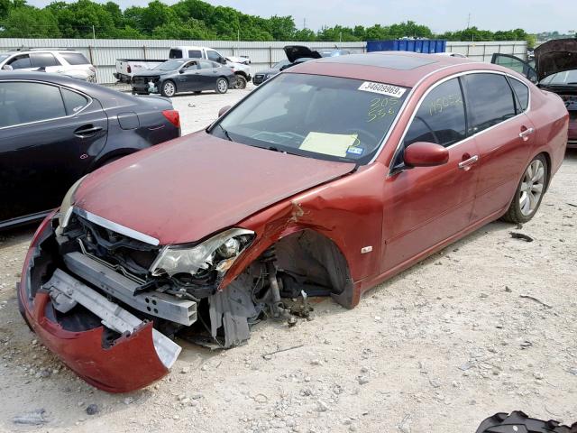 JNKAY01E27M305556 - 2007 INFINITI M35 BASE RED photo 2