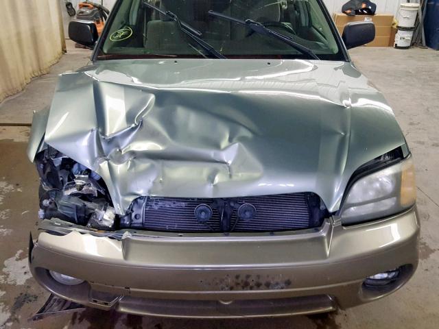 4S3BH815547602643 - 2004 SUBARU LEGACY OUT GREEN photo 9