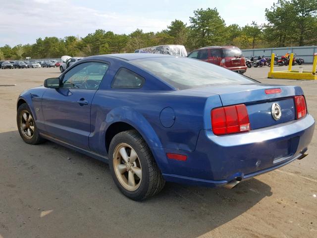 1ZVFT82H775331610 - 2007 FORD MUSTANG GT BLUE photo 3