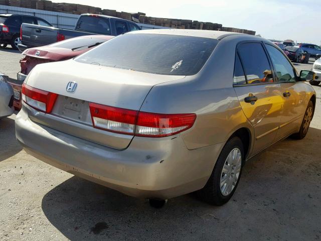 1HGCM55193A040626 - 2003 HONDA ACCORD DX GOLD photo 4