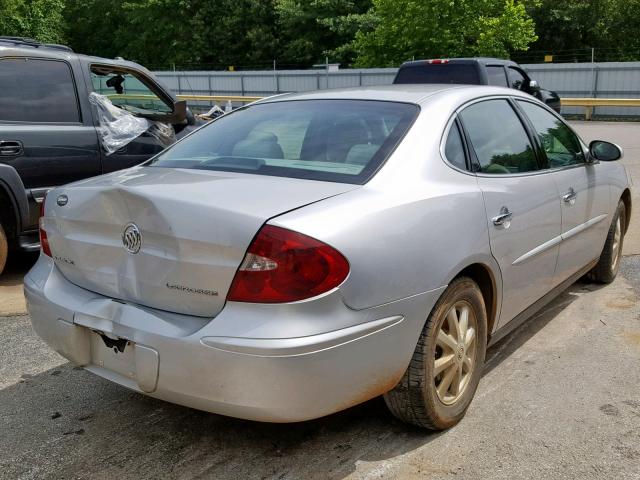 2G4WC532551216252 - 2005 BUICK LACROSSE C SILVER photo 4