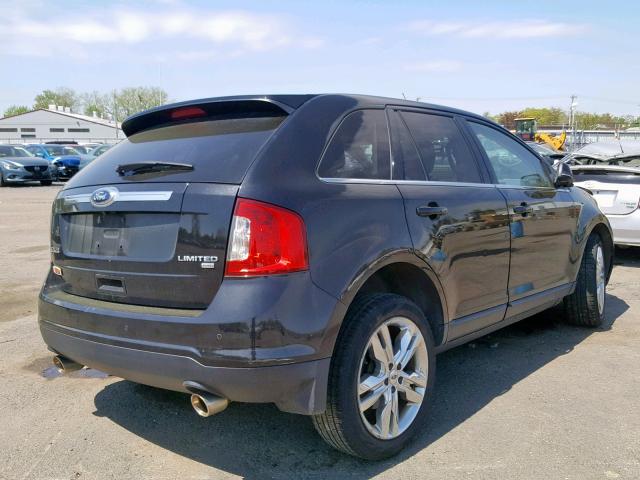 2FMDK4KC0DBA88607 - 2013 FORD EDGE LIMIT BLACK photo 4