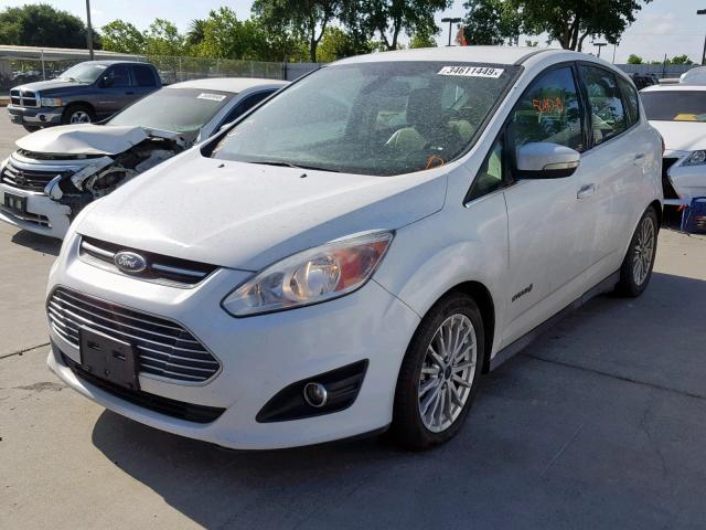 1FADP5BU3FL103033 - 2015 FORD C-MAX SEL WHITE photo 2