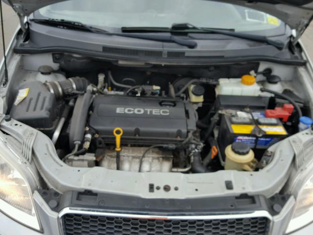 KL1TD6DE1AB099936 - 2010 CHEVROLET AVEO LS SILVER photo 7