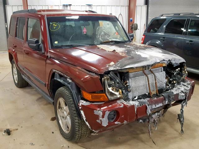 1J8HG48K28C201817 - 2008 JEEP COMMANDER BURGUNDY photo 1