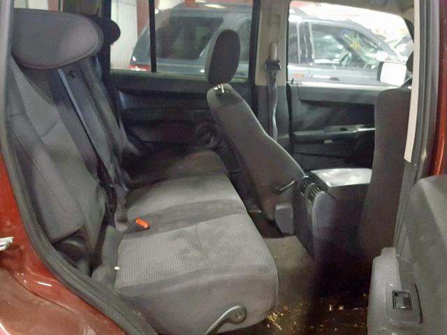 1J8HG48K28C201817 - 2008 JEEP COMMANDER BURGUNDY photo 6