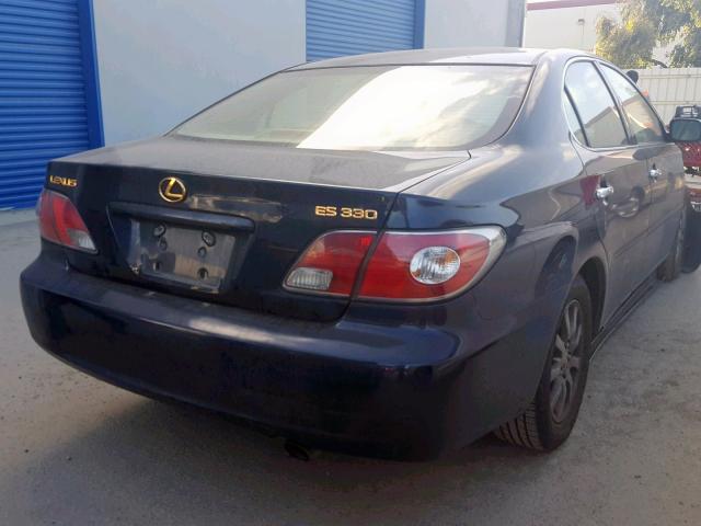 JTHBA30G640018706 - 2004 LEXUS ES 330 BLACK photo 4