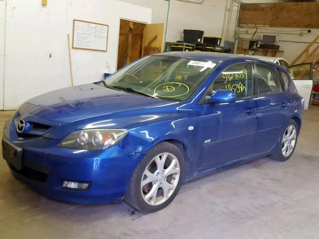 JM1BK343181805990 - 2008 MAZDA 3 HATCHBAC BLUE photo 2