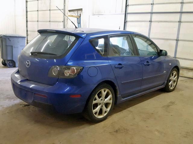 JM1BK343181805990 - 2008 MAZDA 3 HATCHBAC BLUE photo 4