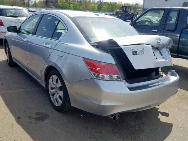 1HGCP368X9A044877 - 2009 HONDA ACCORD EXL SILVER photo 3