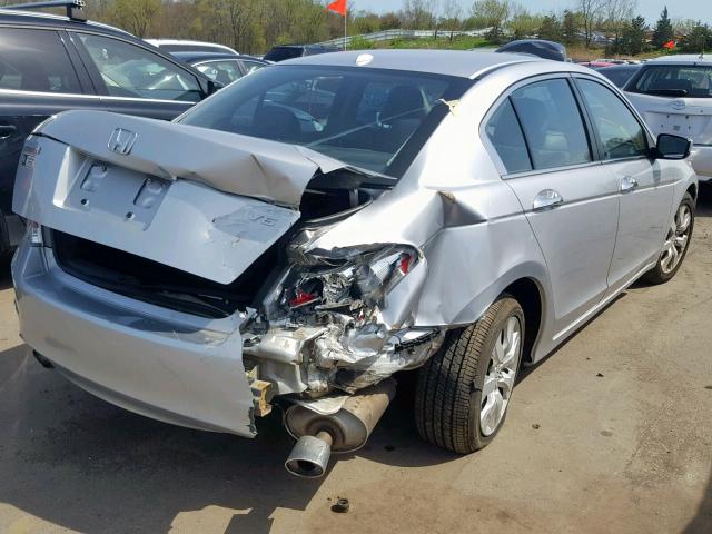 1HGCP368X9A044877 - 2009 HONDA ACCORD EXL SILVER photo 4