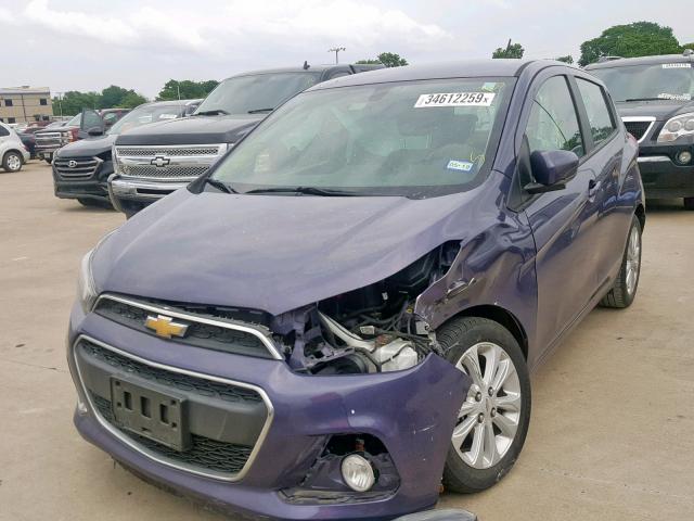 KL8CD6SA5GC571463 - 2016 CHEVROLET SPARK 1LT BLUE photo 2