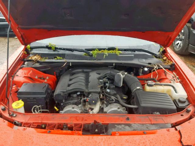 2B3KA33V19H507191 - 2009 DODGE CHARGER SX RED photo 7