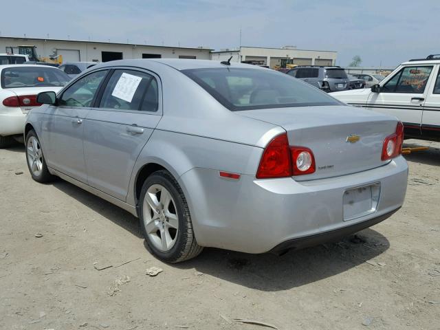 1G1ZB5EB9AF204957 - 2010 CHEVROLET MALIBU LS SILVER photo 3