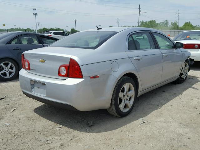 1G1ZB5EB9AF204957 - 2010 CHEVROLET MALIBU LS SILVER photo 4