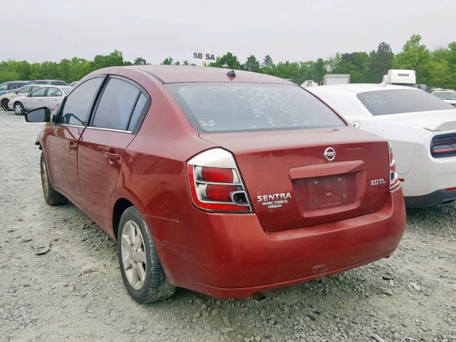 3N1AB61E97L637190 - 2007 NISSAN SENTRA 2.0 RED photo 3