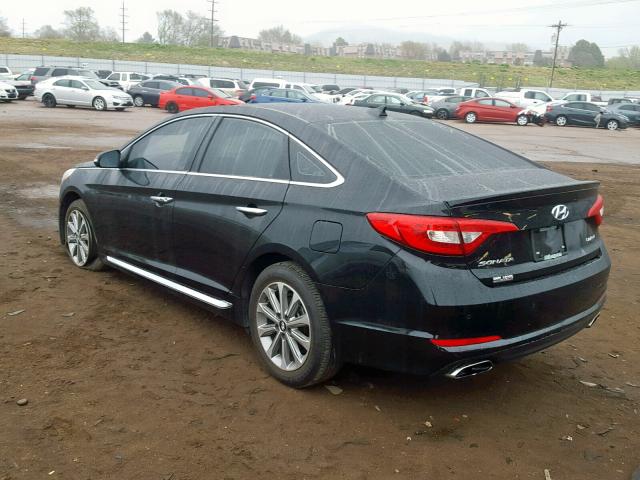 5NPE34AF9HH555499 - 2017 HYUNDAI SONATA SPO BLACK photo 3