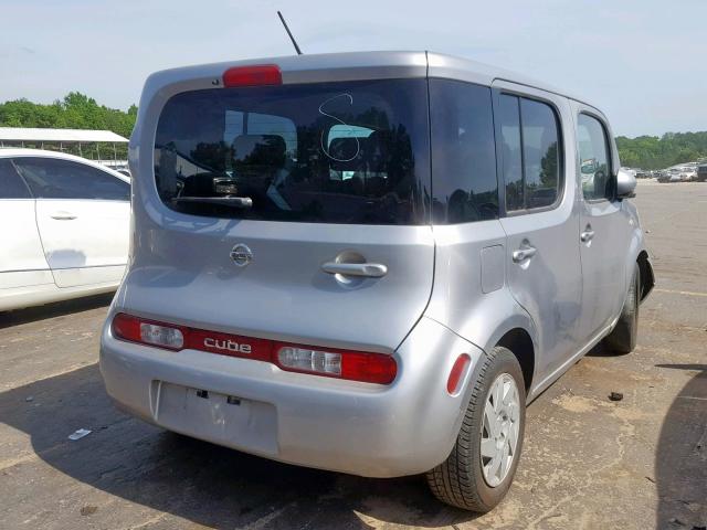 JN8AZ2KR7BT208528 - 2011 NISSAN CUBE BASE SILVER photo 4