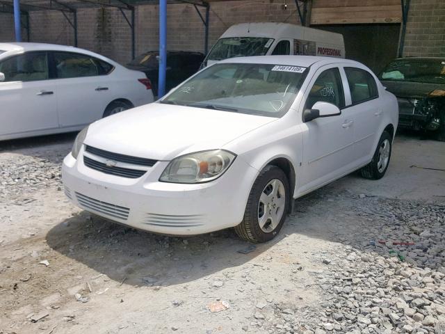 1G1AL58F587343416 - 2008 CHEVROLET COBALT LT WHITE photo 2