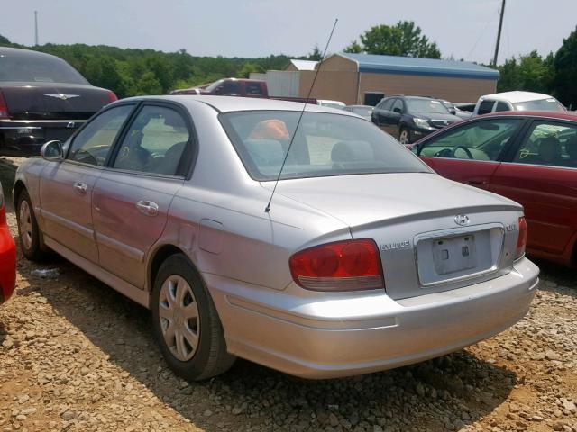 KMHWF25S94A955907 - 2004 HYUNDAI SONATA GL SILVER photo 3