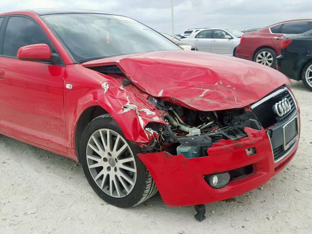 WAUNF78PX8A079873 - 2008 AUDI A3 2.0 PRE RED photo 9