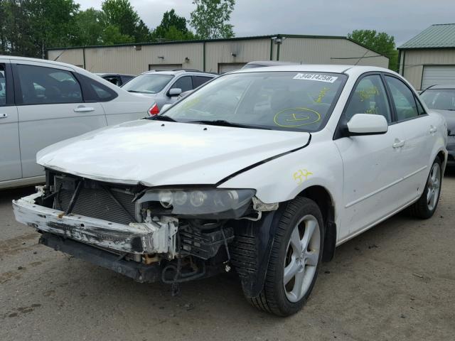 1YVHP80D165M56496 - 2006 MAZDA 6 S WHITE photo 2