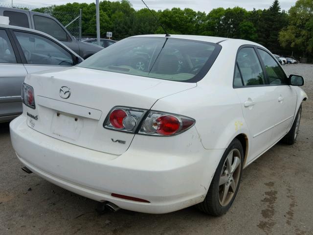 1YVHP80D165M56496 - 2006 MAZDA 6 S WHITE photo 4