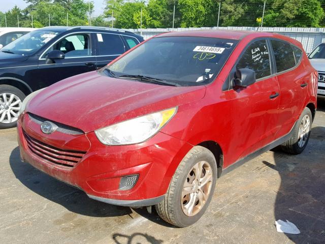 KM8JT3AB5CU469199 - 2012 HYUNDAI TUCSON GL RED photo 2