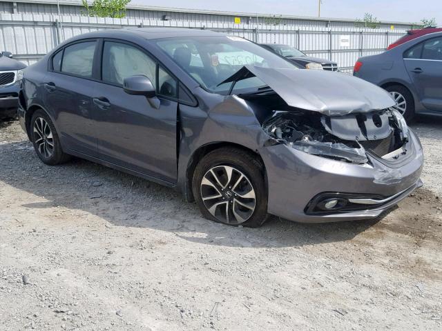 19XFB2F98DE045366 - 2013 HONDA CIVIC EXL GRAY photo 1