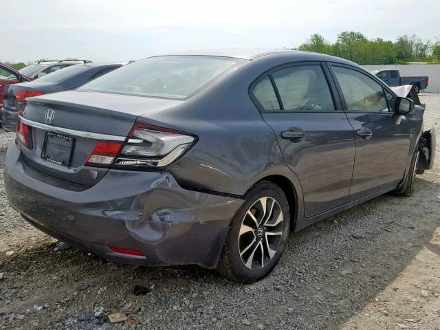 19XFB2F98DE045366 - 2013 HONDA CIVIC EXL GRAY photo 4