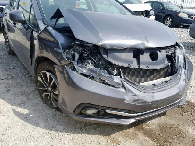 19XFB2F98DE045366 - 2013 HONDA CIVIC EXL GRAY photo 9