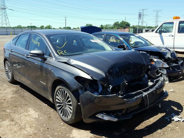 3FA6P0RU8HR128760 - 2017 FORD FUSION TIT GRAY photo 1