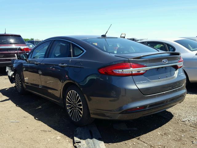 3FA6P0RU8HR128760 - 2017 FORD FUSION TIT GRAY photo 3