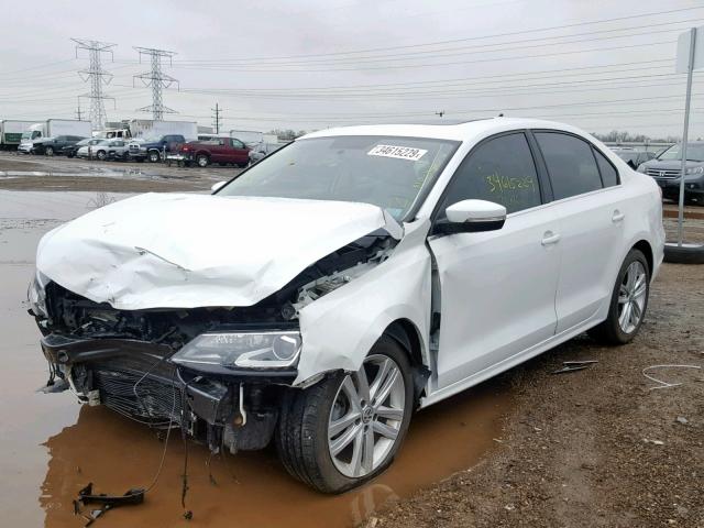 3VWLA7AJXFM203376 - 2015 VOLKSWAGEN JETTA TDI WHITE photo 2